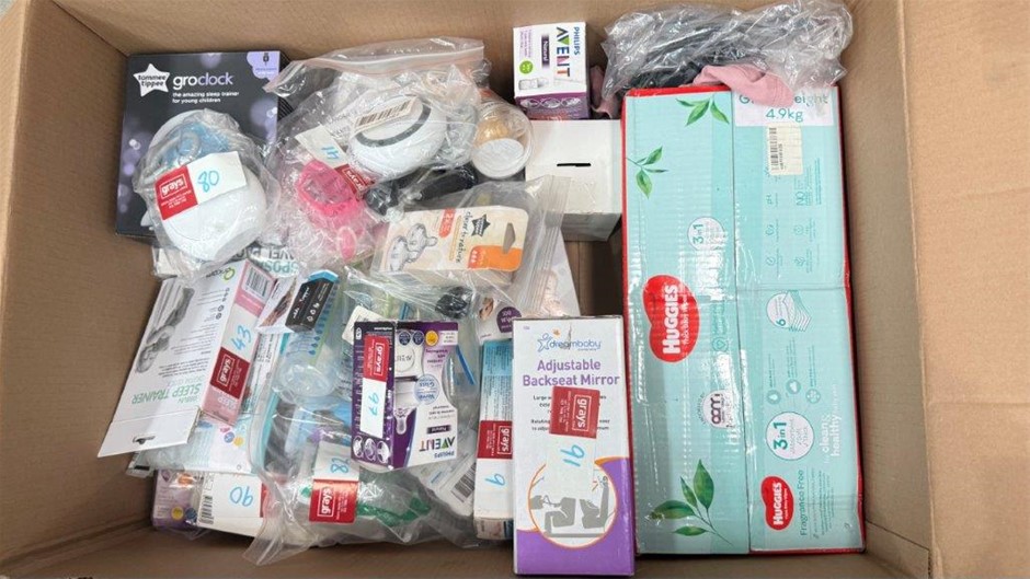 Assorted Box of Baby Items incl: Dreambaby, Philips, Tommee Tippee and more