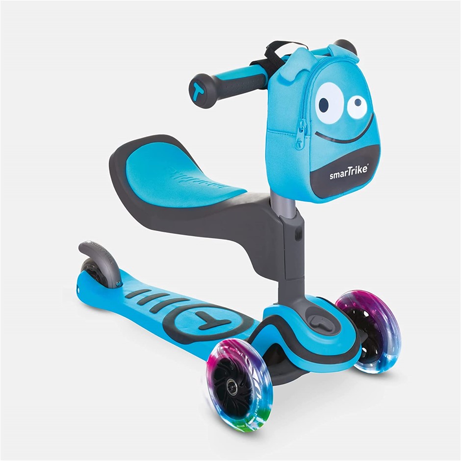 SMARTRIKE T1 3-in-1 Toddler Scooter, Colour: Blue (2020400).