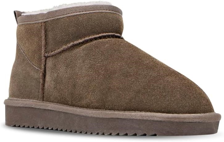 Grosby Women's Mini Ugg Boot, Mushroom, UK 2.5/US 5