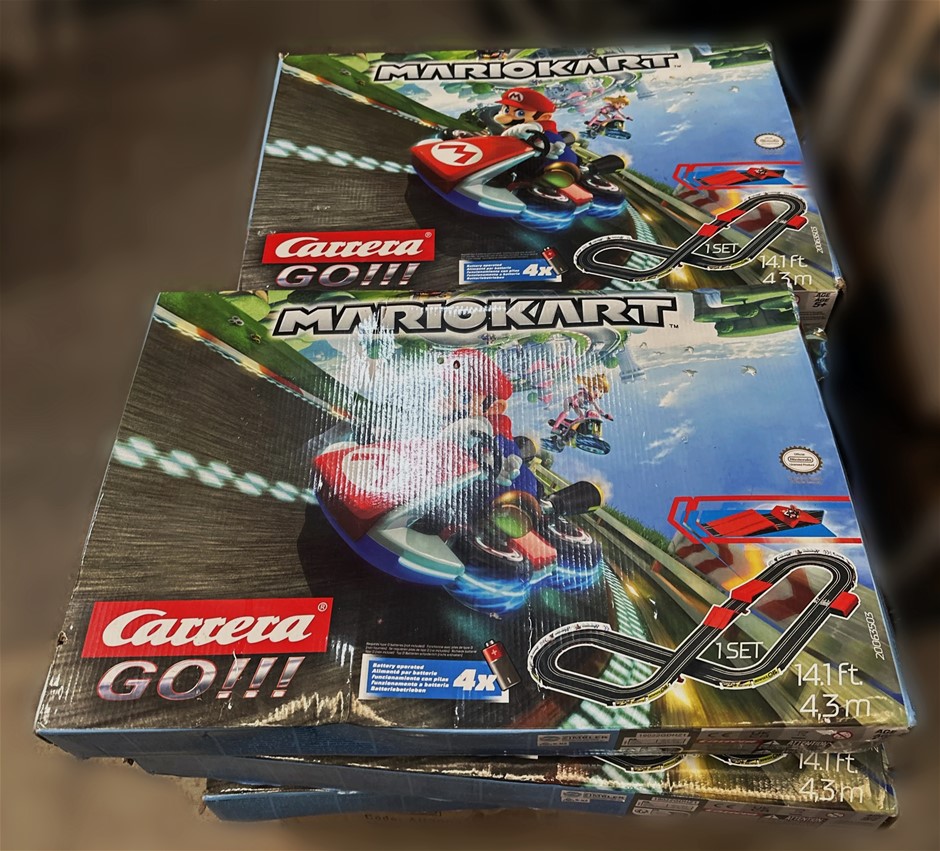 6 x MARIO KART Carrera GO!!! Mario Kart Racing Slot Car Track Sets NB: dama