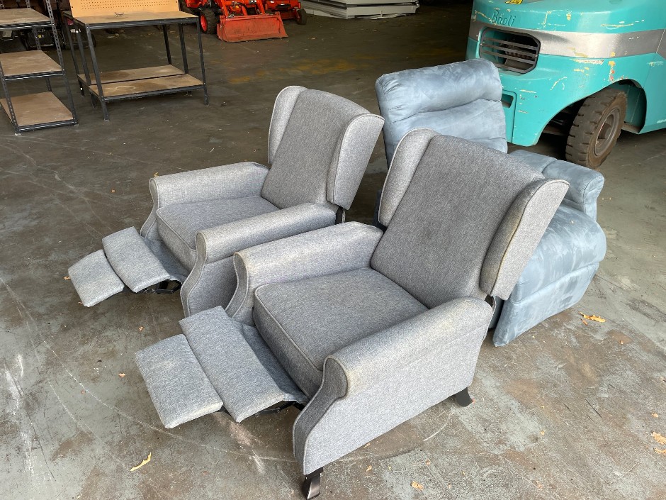 Wingback Armchairs Recliners x 3