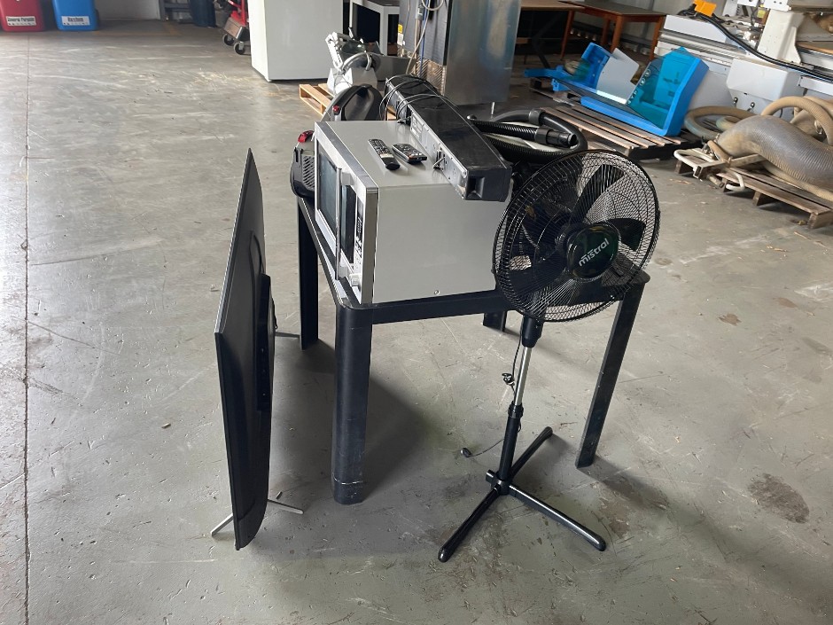 Assorted Lot of Household Appliances and Table