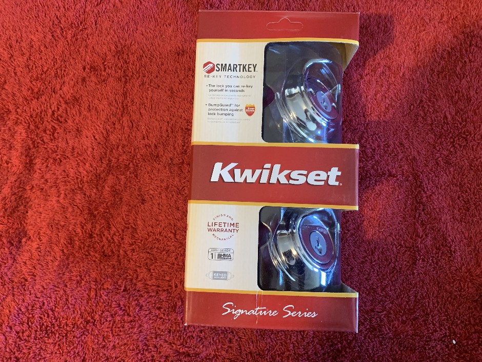4 x Kwikset Smart Key Double Cylinder Deadbolts