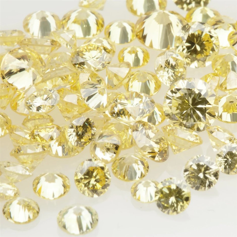 0.16 carat various yellow diamond