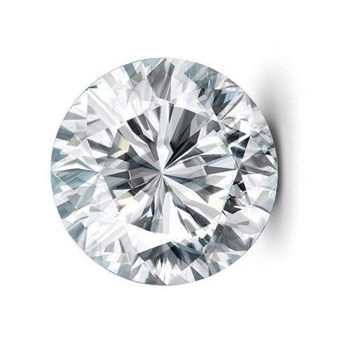 1.00 Carats Brilliant Polish Round Cut White Diamond CVD-Not Certified