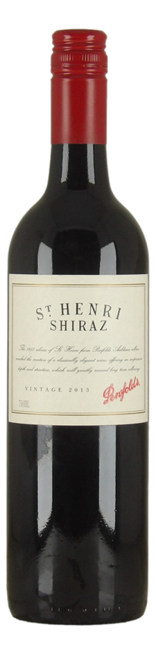Penfolds St Henri Shiraz 2013 (1x 750mL), SA. Screwcap closure.