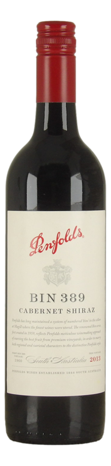 Penfolds Bin 389 Shiraz Cabernet 2013 (1x 750mL) SA.