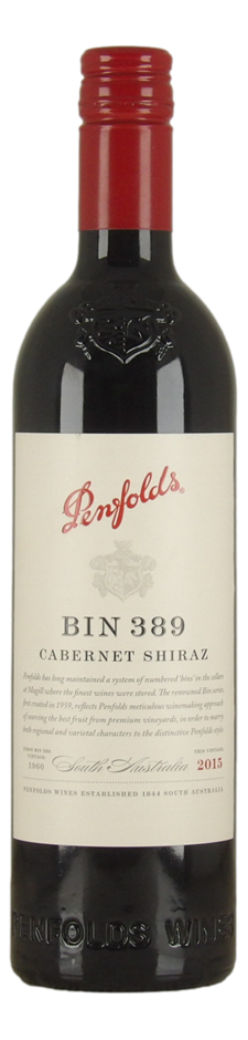 Penfolds Bin 389 Shiraz Cabernet 2015 (1x 750mL), SA.