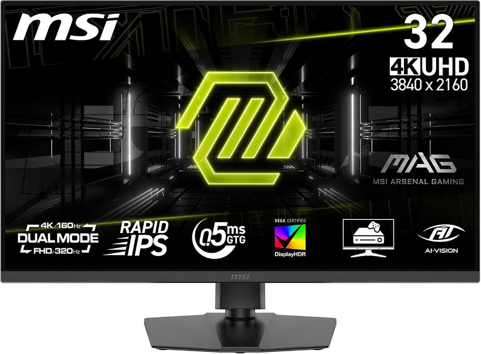 MSI MAG 322URDF E16 32' 4K UHD (3840 x 2160) IPS Gaming Monitor, Dual-Mode