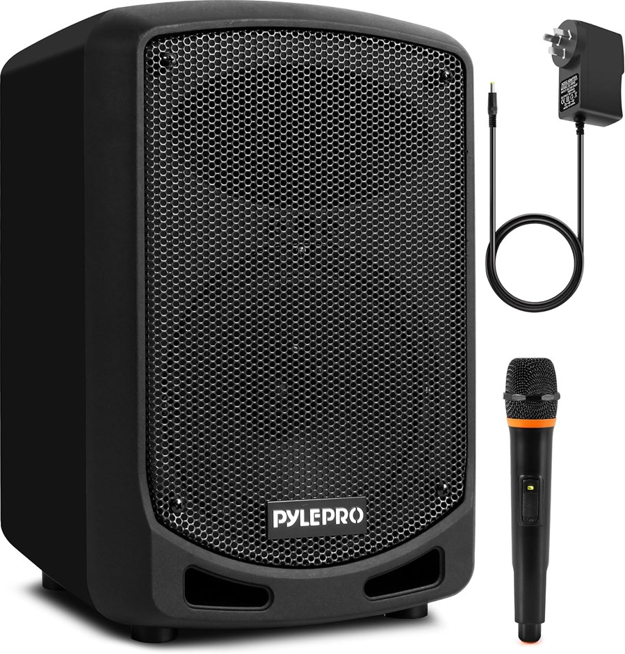 PYLE Portable Bluetooth PA Speaker 600W Karaoke Sound System with 6.5 Inch