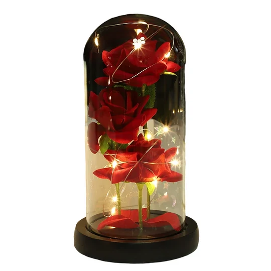 Rose Glass Cover Ornament