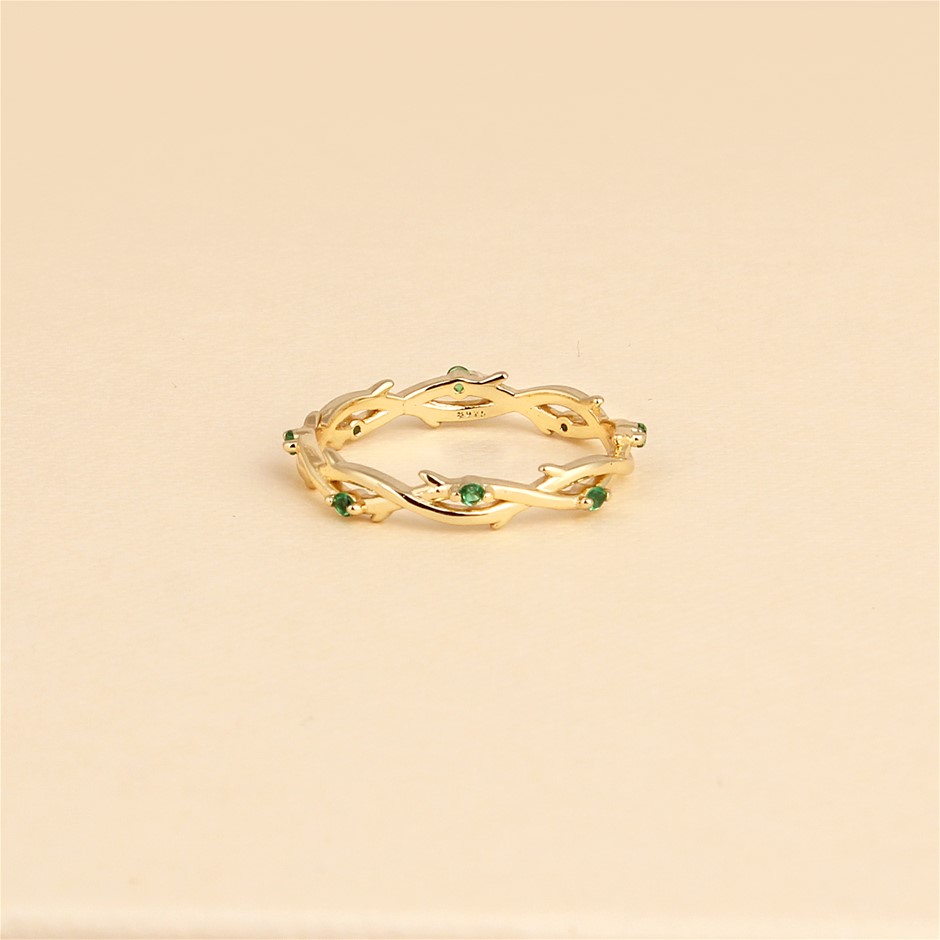 925 Sterling Silver Twisted Ring- Size 7