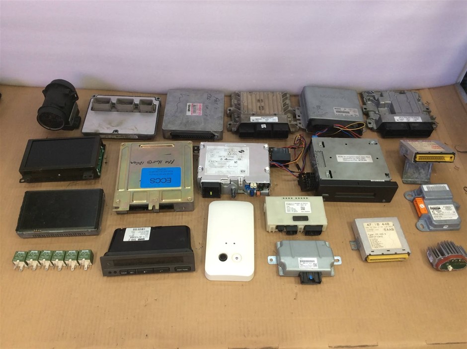 Assorted Car ECU Modules, Sensors & Electronics (Lot of 25)