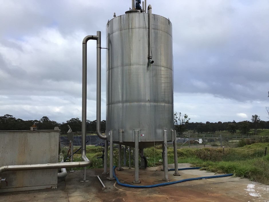 Stainless Steel Conical Base Storage Tank