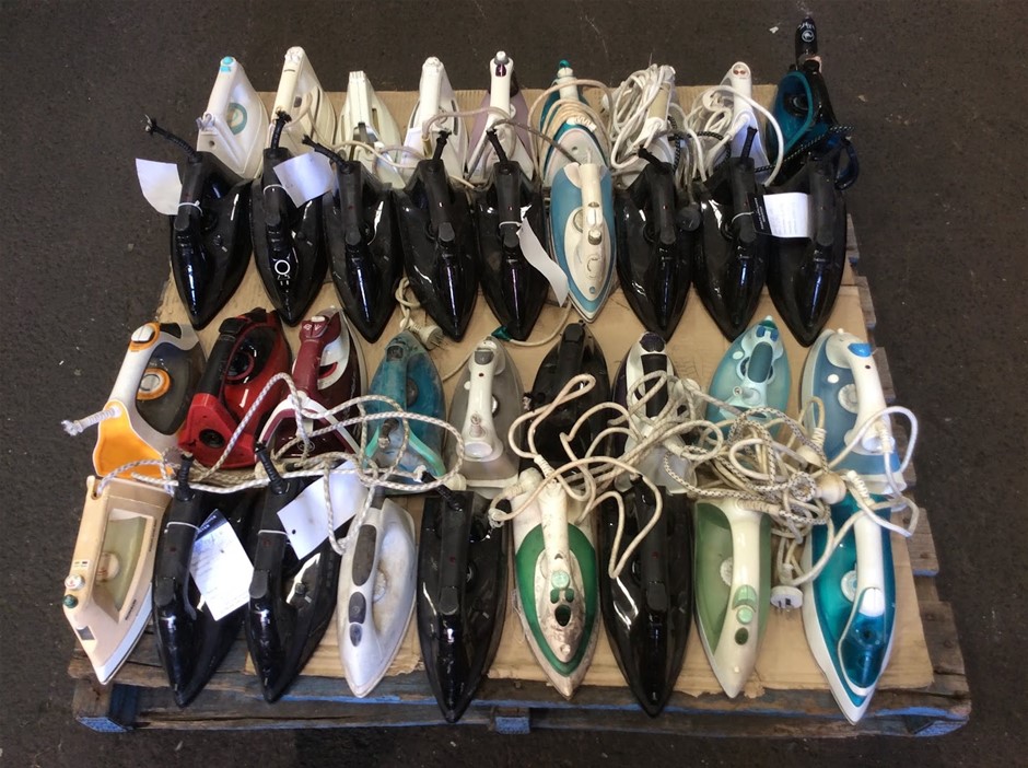 Assorted Brands Electric Steam & Dry Clothes Irons (Mixed Lot)