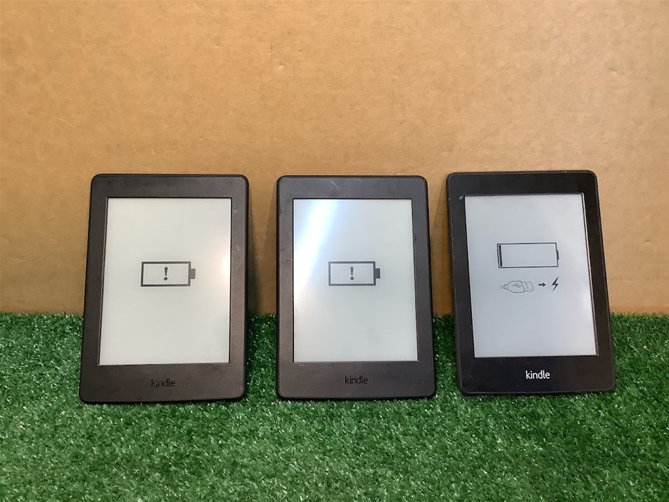 Amazon Kindle Paperwhite E-reader (Lot of 3)