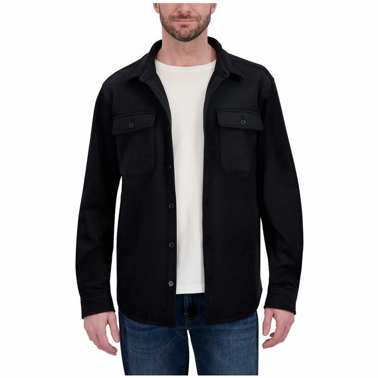 KSIGNATURE Men's Shirt Jacket, Size XL, Black.