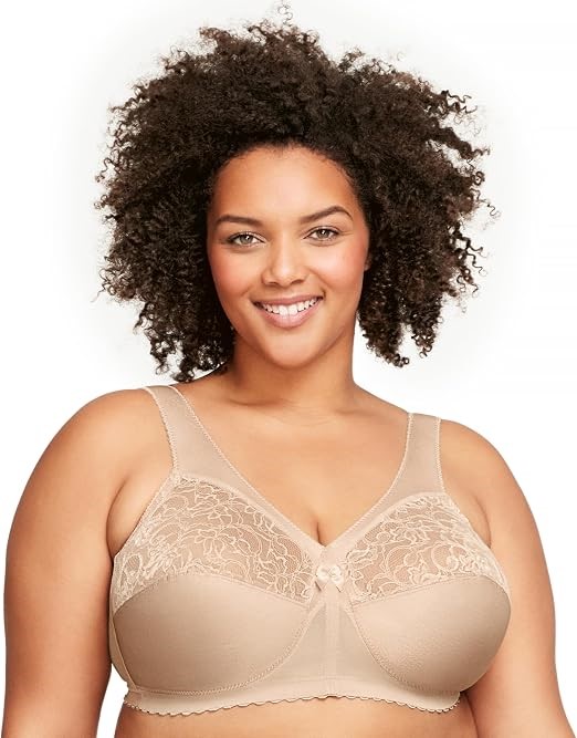 GLAMORISE Women's MagicLift Original Wirefree Support Bra, Size US52G/ AU30