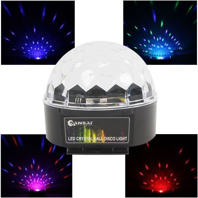 Sansai LED Crystal Ball Disco Light