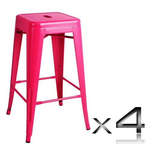 Pink tolix deals stool