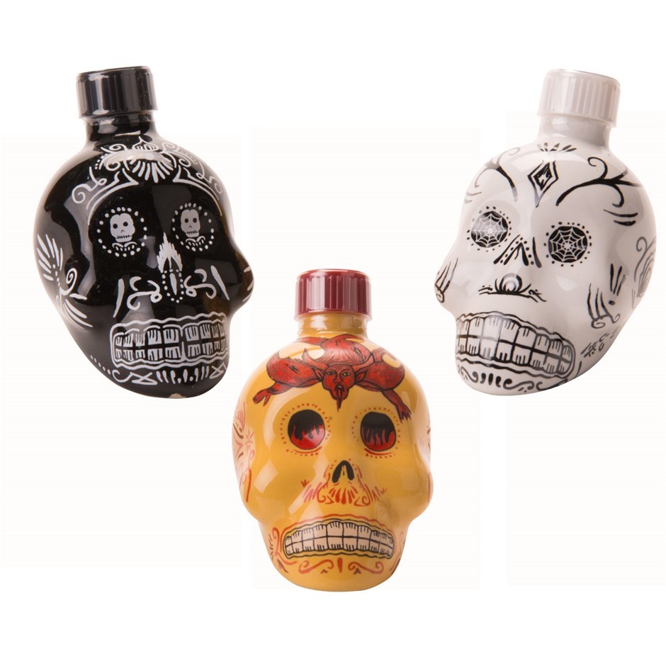 Kah Skulls Tequila Triple Pack Minis (3 