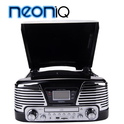 neoniQ Retro Turntable & CD Player/Recor