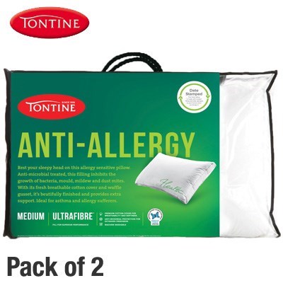 2 Pack Tontine Allergy Sensitive Medium 