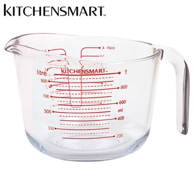 KitchenSmart 1L Glass Measuring Jug