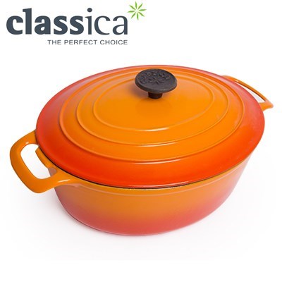 Classica 4.5L Cast Iron Oval Dutch Oven 