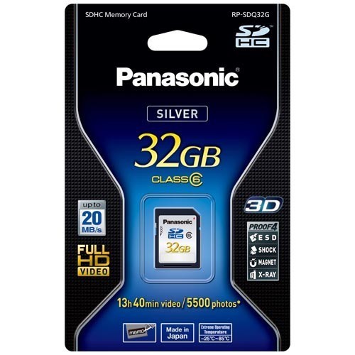 Buy Panasonic RPSDQ32G 32GB SDHC Class 6 Memory Card Grays Australia