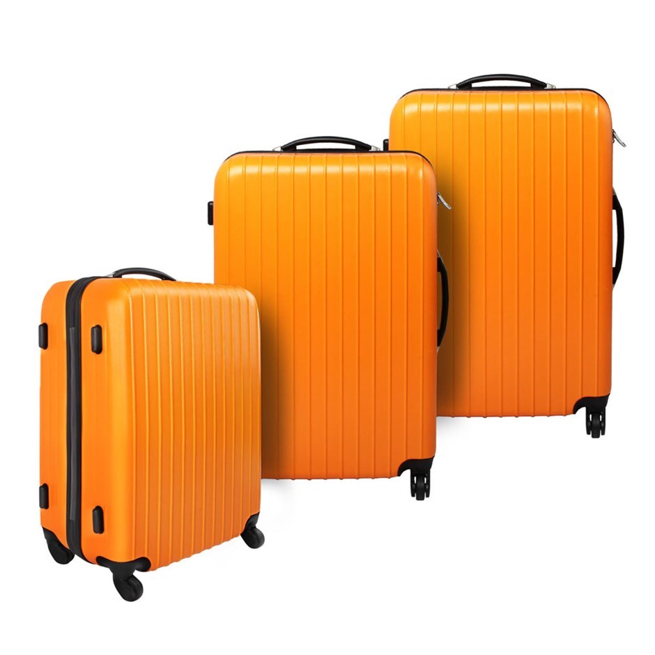 3 Pcs Hard Shell Travel Luggage Set Oran