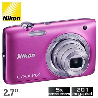 Nikon COOLPIX S2800 Digital Camera - Pur