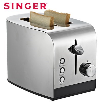 Singer 2-Slice Stainless Steel Toaster Silver
