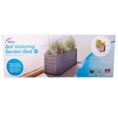 Buy 240L Hills Home Self Watering Garden Bed - Grey | Grays Australia