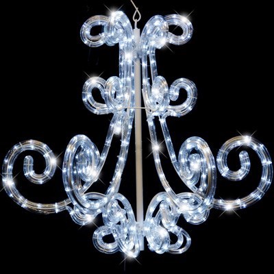 LED Ropelight Chandelier Light Display -