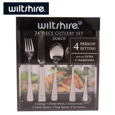Wiltshire 24 Piece Cutlery Set - Samos