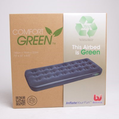 Bestway Comfort Green Flocked SB Air Bed Black