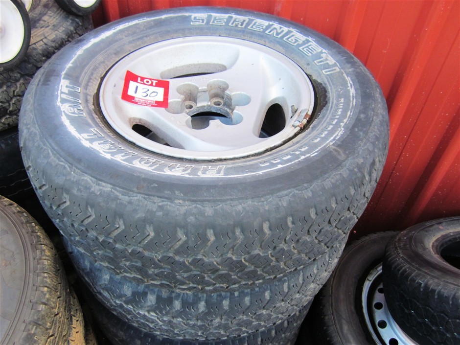 1992 Nissan patrol GQ TI aluminium rims with tyres, 16 inch (Type A ...