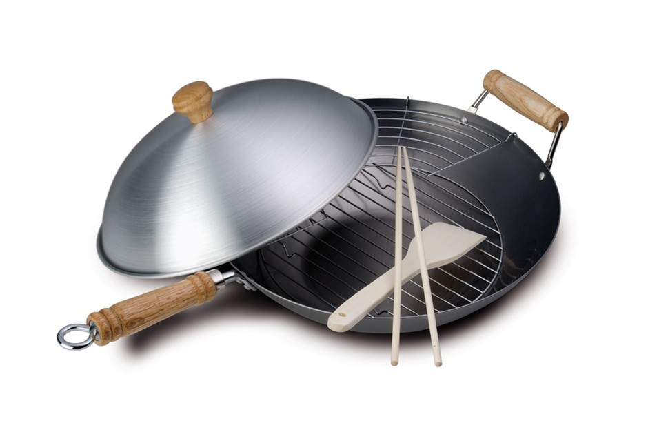 Arcosteel Acrylic Carbon Steel Wok 6 pie