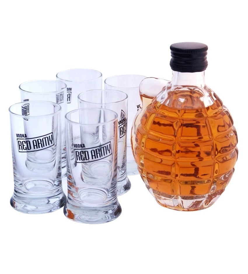 Buy Red Army Vodka Kalashnikov Bottle in Ammo Box (1 x 1L, 1 x 200mL