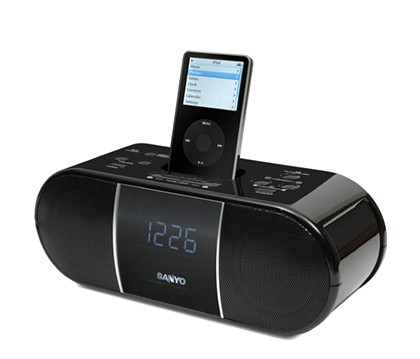 Sanyo iPod Dock Clock Radio (AM/FM)
