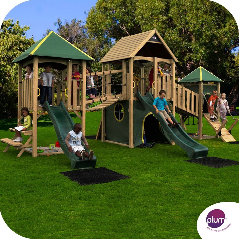 Plum Wildebeest Wooden Climbing Frame Ou