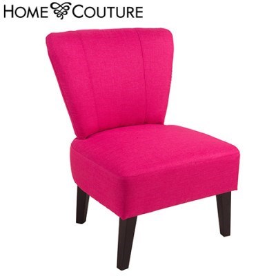 Home Couture Slipper Chair - Fuchsia