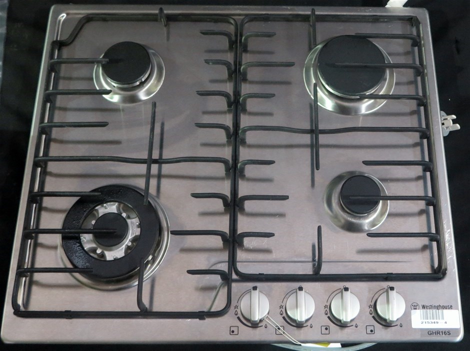 Westinghouse 60cm Stainless Steel Gas Cooktop (GHR16S) Auction (0055