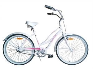 Woodworm Ladies Beach Cruiser Bike- Whit