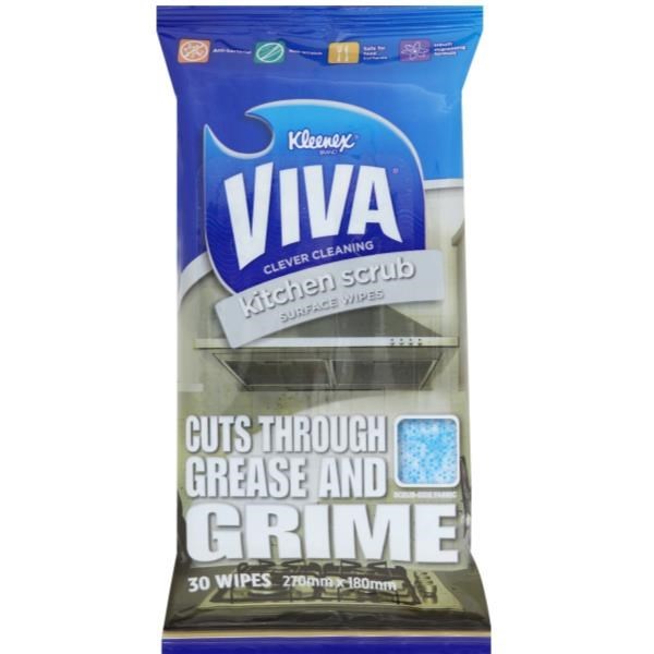 8 x Kleenex Viva PK30 Kitchen Scrub Surf