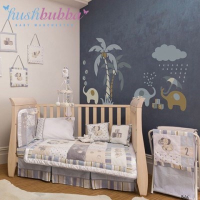 Hush Bubba Snuggles The Elephant 6pc Cot