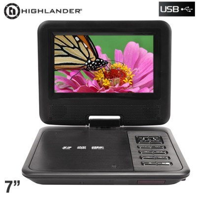 Highlander 7'' Portable DVD/Media Player