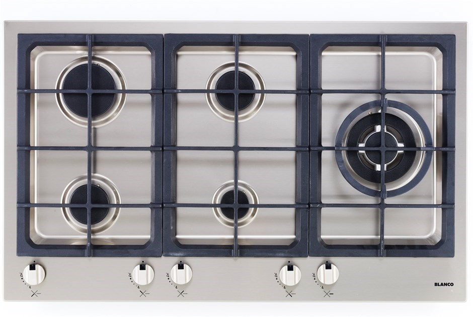 Blanco 90cm Stainless Steel 5 Burner Gas