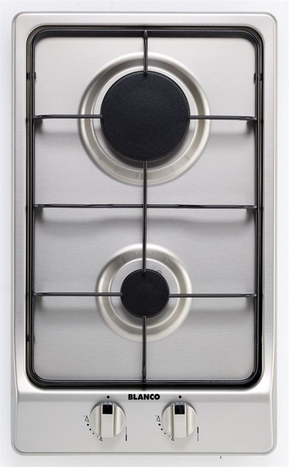 Blanco 30cm Stainless Steel 2 Burner Gas